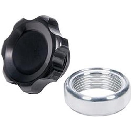 Filler Cap with Weld-In Aluminum Bung - Black, Small