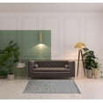 thumbnail image 2 of HomeRoots 511194 4 x 6 ft. Gray Ivory & Silver Geometric Hand Woven Rectangle Area Rug, 2 of 5