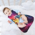 Salouo Dreamy Night Sky White Horse Print Baby Sleep Sack Wearable