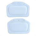 thumbnail image 2 of Bathtub Pillow, Soft Foam Padded Spa Tub Headrest Bathroom Bathtub Head Rest Pillow, Blue, 2 of 7