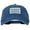 Royal, variant on Chicago Flag Embroidered Unstructured Cotton Cap - Black OSFM
