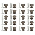 thumbnail image 3 of Single Hole Small Handle, Easy To Install 12x11MM Replacement Gold Drawer Pulls Round Head  For Cupboards For Desk Drawers For Kitchen Cabinets Green Bronze, 3 of 8
