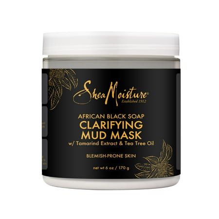 SheaMoisture Clarifying Mud Mask for Oily, Blemish-Prone Skin African Black Soap to Clarify Skin 6 (Best Face Mask For Oily Skin In India)