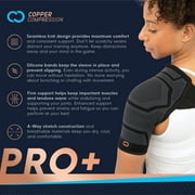 Copper Compression PRO+ Powerknit Shoulder Sleeve: Stabilization for Sprains, Torn Rotator Cuff, Dislocated AC Joint & AC Separation L/XL