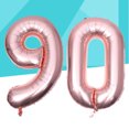 thumbnail image 2 of KAKOWELY Globos gigantes de aluminio de 40 pulgadas con el número 90 para fiestas, festivales, cumpleaños, aniversarios, suministros para fiestas, accesorios fotográficos, 2 of 4