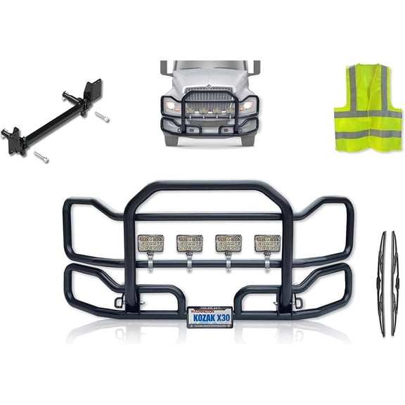 Kozak International LT LT625 Front Grille Deer Bumper Guard Large Black