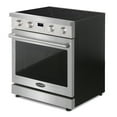 thumbnail image 2 of Cosmo 30 in. Haven Collection 4.8 cu. ft. Electric Range with 4 Burner Glass Cooktop and Convection Oven in Stainless Steel, 2 of 11
