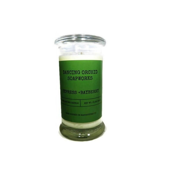 Cypress And Bayberry Scented Cotton Wick Soy Candle