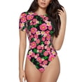 thumbnail image 2 of Picia Blooming Meadow Womens One Piece Swimsuits Modest Tummy Control Bathing Suits Lace Up Slimming Swim Suit-XX-Large, 2 of 9