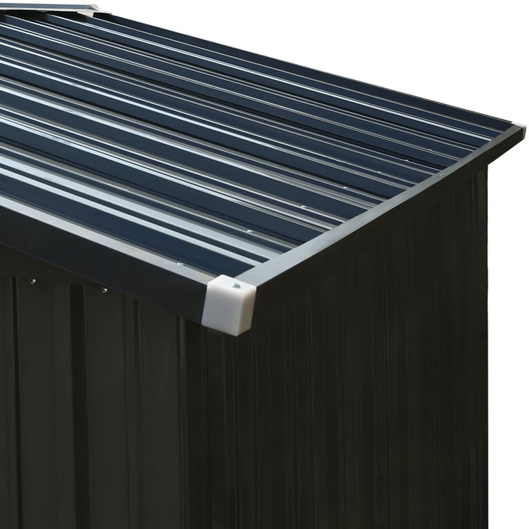 VEIKOUS Steel Outdoor Storage Shed, 8'x10' Metal Tool Shed