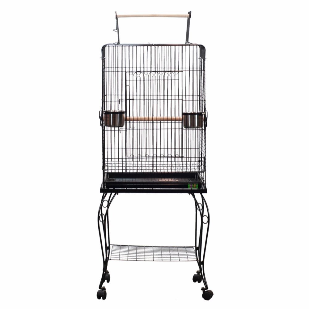 A and E Cage Co. Opening Playtop Bird CageBlack