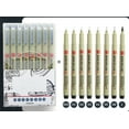 thumbnail image 1 of Precision Micro-Line Pens, 8 Size Black Micro-Pen Fineliner Ink Pens, Waterproof Archival Ink Multiliner Pens for Artist Illustration, Calligraphy, Sketching, Anime, Technical Drawing, 1 of 7