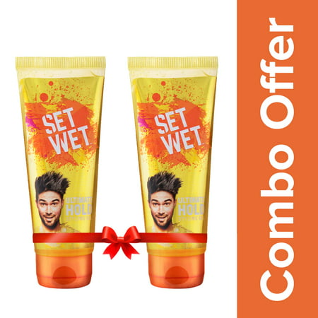 Set Wet Ultimate Hold Hair Styling Gel For Men, 100ml (Pack of