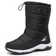 thumbnail image 1 of Botas de nieve impermeables para exteriores para hombre, zapatos de pesca de tubo corto, botas de esquí, zapatos de senderismo de terciopelo, zapatos de algodón, 1 of 1