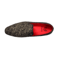 thumbnail image 6 of Men's Black and Gold Suede  Party Loafers By T.R. Premium  5665, 6 of 7