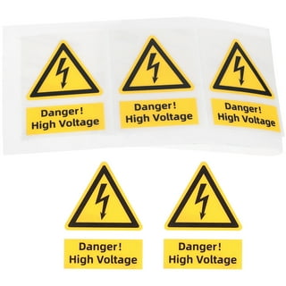 25pcs High Voltage Sticker Warning Stickers Electrical Stickers Caution  Shocks Danger Stickers