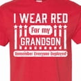 thumbnail image 4 of Inktastic I Wear Red for My Grandson Remember Everyone Deployed T-Shirt, 4 of 5