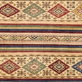 thumbnail image 1 of Ahgly Company Tapis d'Intérieur Carré Abstrait Marron Rouge, 3 Pieds Carré, 1 of 6