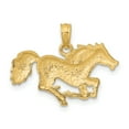 thumbnail image 4 of FJC Finejewelers 14k Yellow Gold Running Horseengraved Tail Charm, 4 of 4