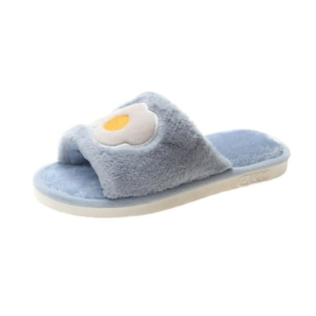 

Slippers for Women Women Fashion Cute Cartoon Fruit Plush Shoes Ladies Casual Flat Sliper House Slippers Plush 41