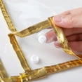 thumbnail image 5 of Bolsa de almacenamiento colgante impermeable para baño | Organizador de ducha de PVC con múltiples compartimentos | Soporte de pared para ropa interior y toallas | Dorado, plateado, blanco y negro, 5 of 5