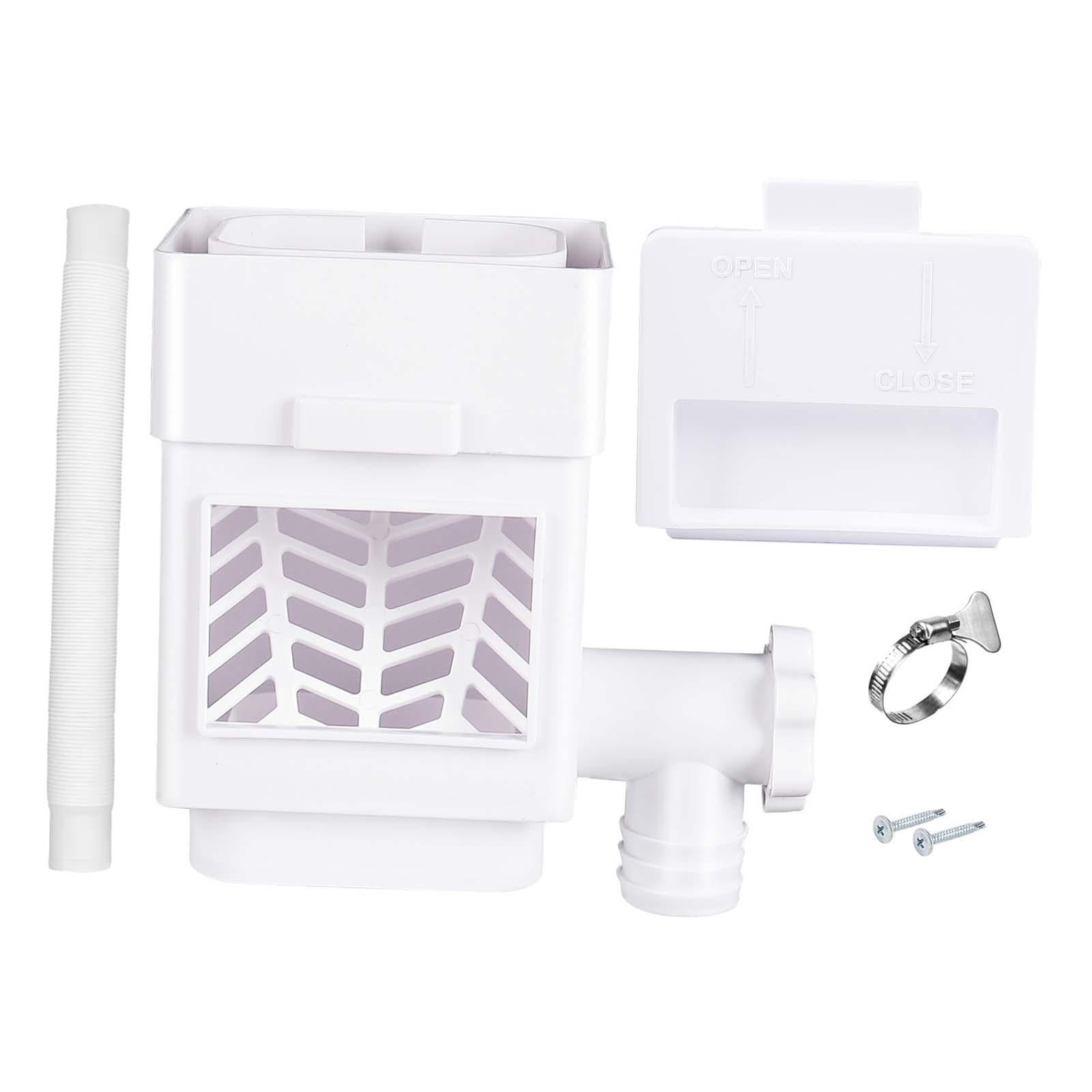 YWMJZEU Rain Water Collection System Accessories Raindrop Collection for 2 inch x 3 inch White