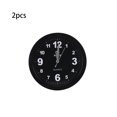 thumbnail image 2 of Bewildely Reloj de pared silencioso de 2 uds., perilla de ajuste resistente al desgaste, reloj de alta definición duradero para el Decoración del hogar Negro, 2 of 6