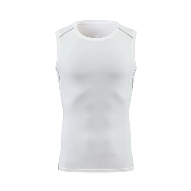 Men's Quick Drying Sleeveless Vest Sports Muscle Compression Suit Running And Fitness Suit