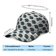 thumbnail image 5 of Cute Hedgehog Cartoon Sports Hat - Breathable Adjustable Cap with Floral Forest Scene for Outdoor Activities, 5 of 5