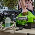 thumbnail image 5 of Greenworks - 1900 PSI 1.2 GPM Electric Pressure Washer Combo Kit - Green, 5 of 10