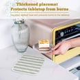 thumbnail image 6 of Sage Green Stripe Pot Holders for Kitchen Heatproof Potholder, 4 Pack Modern Simple Geometric White Striped Hot Pads Multipurpose Oven Pads Cloth Potholders Trivet for Cooking and Baking, 6 of 8