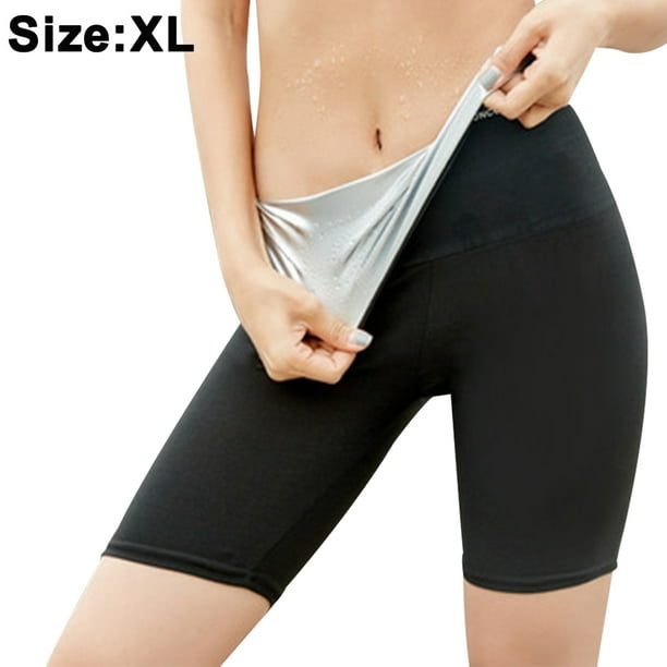Sauna Sweat Short Pants Hot Thermo Leggings Sauna Tight Pants Compression  Hight Waist for Gym Polymer Pants Workout Fitness Exercise Body Shaper  Sauna Suit 