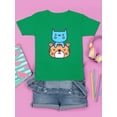 thumbnail image 3 of Cute Cat And Tiger Stack T-Shirt Juniors -Image by Shutterstock,  x-Small, 3 of 4
