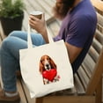 thumbnail image 4 of Happy Valentine's Day Basset Hound Brings Love Heart Canvas Tote Bag Bassets Dog Breed Lovers Gifts Idea Reusable Shopping Grocery Bag - 02028, 4 of 5