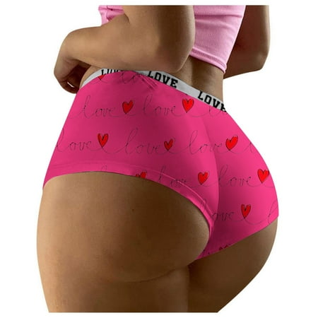 Xiaoxatg Women s Panties Valentine s Day Printed Sexy Panties For Womens Underwear Seamless plus Size