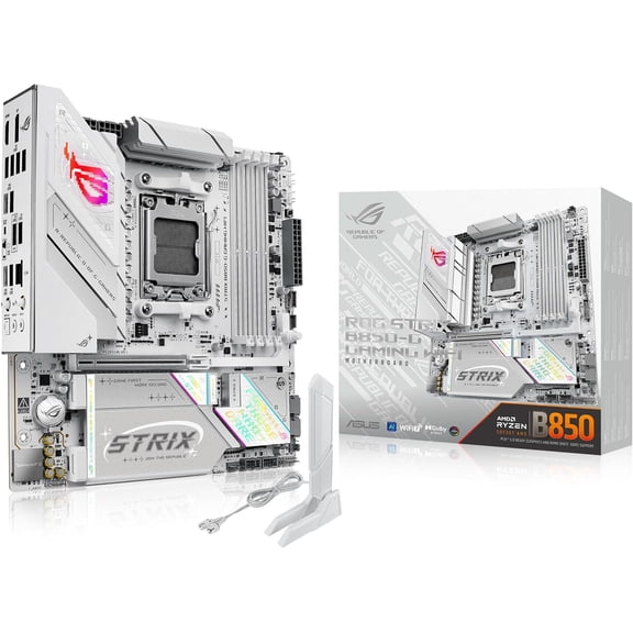 ASUS ROG Strix B850-G AMD AM5 Micro-ATX Gaming Motherboard with DDR5, PCIe 5.0 & WiFi