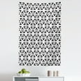 thumbnail image 1 of Black and White Tapestry, Abstract Art Style Modern Monochrome Design of Triangles Illustration, Fabric Wall Hanging Decor for Bedroom Living Room Dorm, 5 Sizes, Black and White, by Ambesonne, 1 of 1