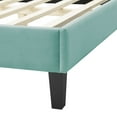 thumbnail image 6 of Modway Soleil Performance Velvet King Bed in Mint, 6 of 10