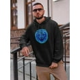 thumbnail image 2 of Tiger Head Blue Design Hoodie Men -Image by Shutterstock, Male 3X-Large, 2 of 4
