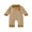 Khaki, variant on RUINIXCW Newborn Baby Boy Thanksgiving Outfit Infant Baby Boy Fall Winter Clothes Waffled Knit Stripe Romper Turkey Embroidered Buttons Long Sleeve Bodysuit Jumpsuits