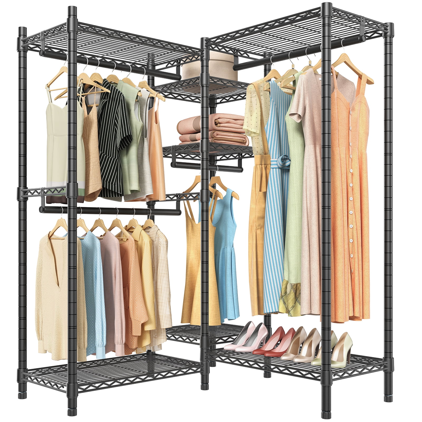 VIPEK L6S Heavy Duty Clothes Rack L Shaped Clothing Rack, Max Load 800