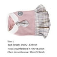 thumbnail image 2 of Vêtements pour Animaux Robe Élégante à Carreaux pour Petits Chiens et Adorable Robe à Cravate pour Chat pour Usage Intérieur Extérieur, 2 of 8
