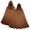 Brown, variant on Oversized Hooded Cosplay Cape, Toggle Button Hooded Medieval Ranger Cloak, Full Length Heavy Duty Fantasy Warrior Cosplay Cape for Halloween Larp, 5 Color Oversized Hooded Robe, Red L