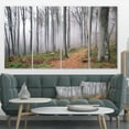 thumbnail image 1 of Thick Woods in Morning Forest - Modern Forest Canvas Art, 1 of 3