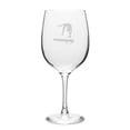 thumbnail image 1 of Gymnast Balance Beam 19 oz. Deep Etched Wine Glass, 1 of 1