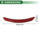 thumbnail image 5 of Reflector de Parachoques Único Bargains No. 8VD945106/8V5945106A para Audi A3 2014-2016 Rojo 1 Pcs Derecho Trasero, 5 of 8