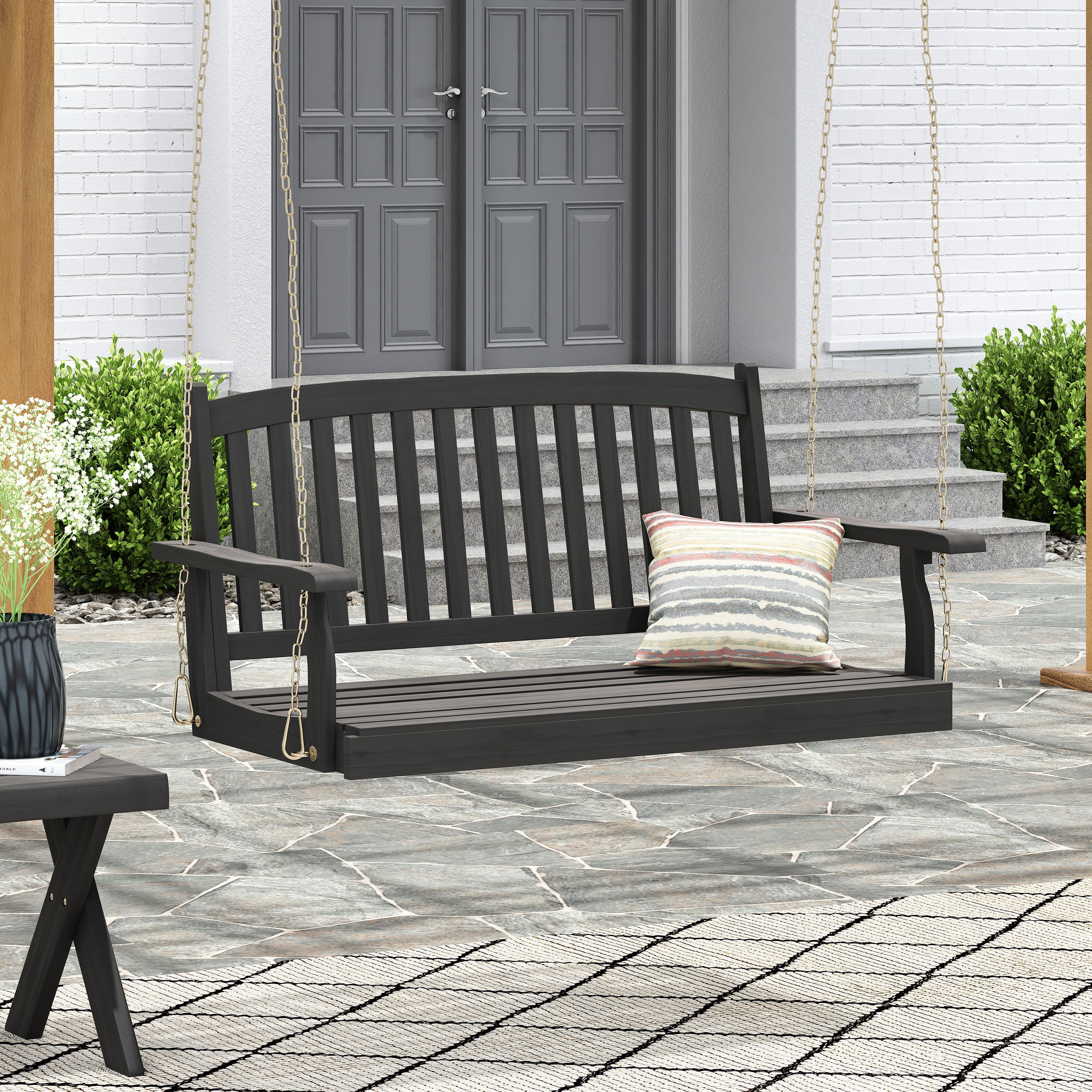 5 ft 2024 metal porch swing