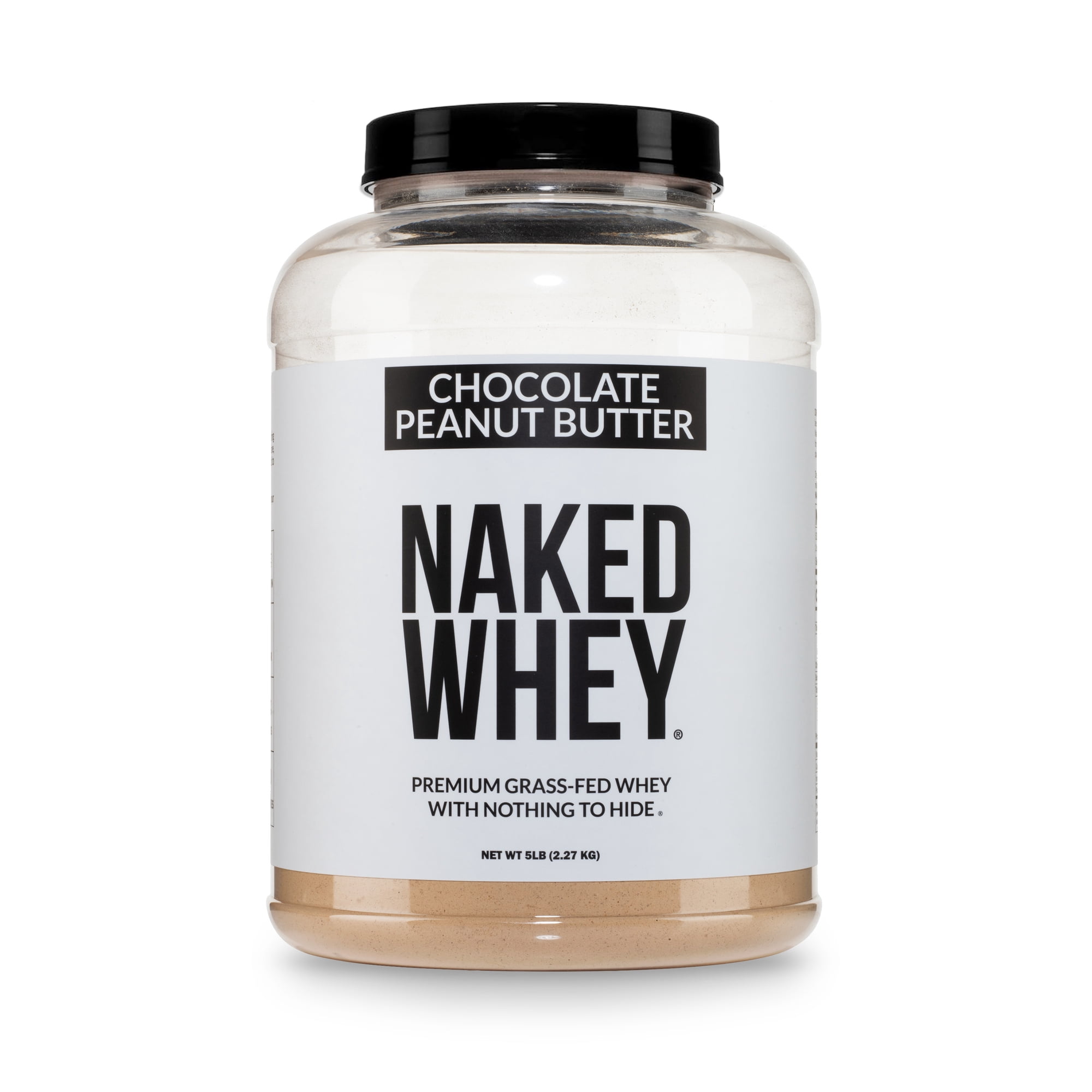 NAKED Whey Chocolate Peanut Butter Grass Fed Whey Protein Powder, No GMO, No Soy, and Gluten Free, Aid Growth and Recovery - 52 Servings