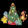 thumbnail image 2 of Men's Pokemon Christmas Tree Characters  Pull Over Hoodie Black 2X Large, 2 of 4