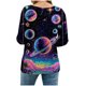 thumbnail image 5 of Tejiojio Womens Summer Crew Neck Casual T Shirt 3/ Length Sleeve Blouses Tops Athletic T-Shirt for Women Graphic S-3XL, 5 of 7
